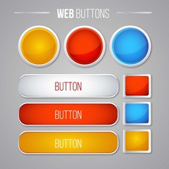 Cute web buttons pack