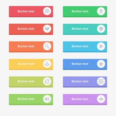 Colored text buttons