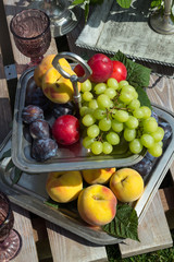 Fruits on a tray