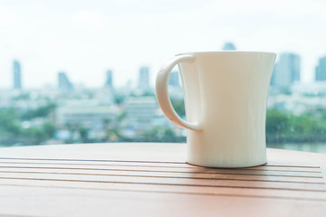 cup of coffee on table