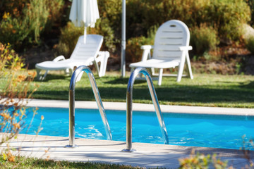 Swimming pool in a sunny day