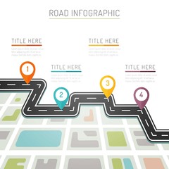 Colors road infography