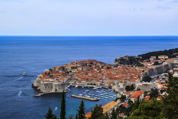 Obraz na płótnie Canvas A view of the famous city of Dubrovnik in Croatia