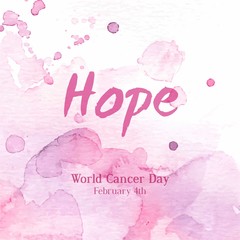 Watercolor hope background 