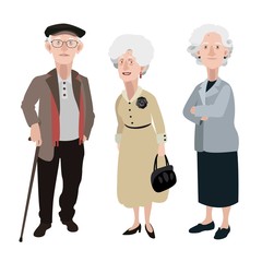 Old people illustration