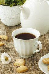 cup of tea and cookies