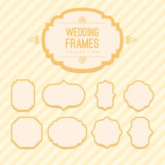 Wedding frames in vintage style