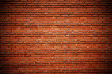 Naklejka na ściany i meble brick wall texture background with vignette border