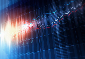 Sound equalizer background . Mixed media