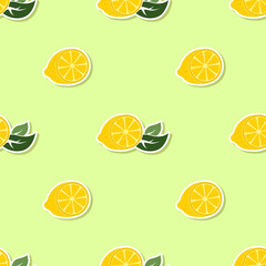 Seamless pattern with lemons for your design