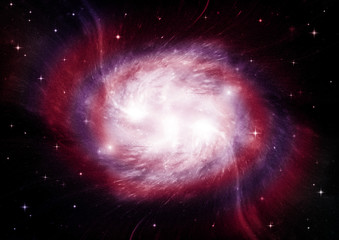 galaxy in a free space