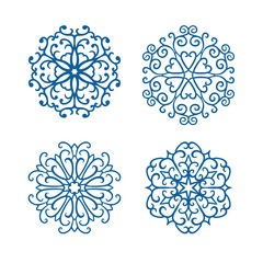 Set of snowflakes