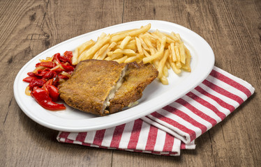Cachopo asturiano con patatas