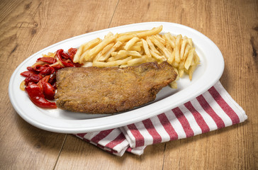Cachopo con patatas