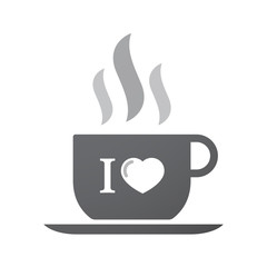 Isolated coffee cup icon with  an 