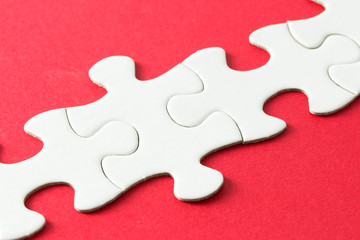 White puzzle pieces