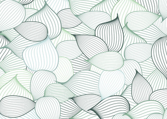 Abstract Green Leaf, Leave Foliage Background - Vector