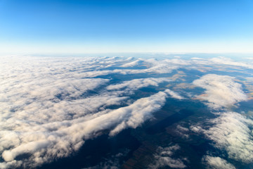 Fototapeta na wymiar Earth Photo From 10.000m (32.000 feet) Above Ground