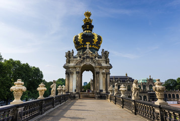 Kronentor im Zwinger in Dresden, Deutschland