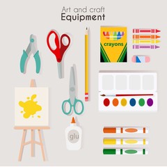 Hand drawn artistic equipment