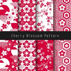 Cherry blossom patterns - 117820966