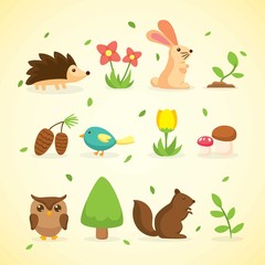 Spring Animals and Nature Collection