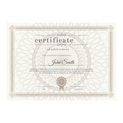 Fototapeta na wymiar Elegant certificate template