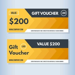Fototapeta premium Golden abstract gift voucher