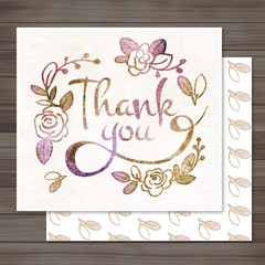 Watercolor Floral Thank You Letter