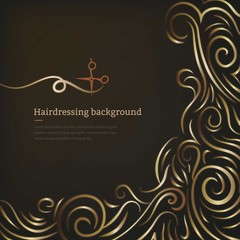 Black Hairdressing salon Background