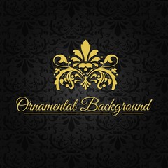 Black Ornamental Background