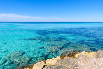 Fototapeta na wymiar Beach Es Trenc - beautiful coast of Mallorca, Spain