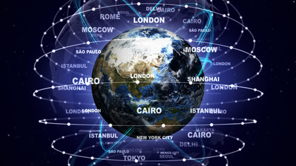 WORLD CITIES Text and Earth
