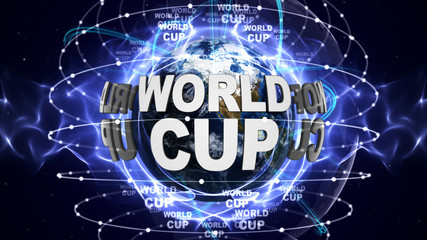 WORLD CUP Text and Earth
