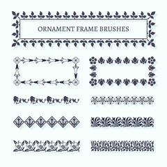 Obraz premium Ornament Frame Brushes
