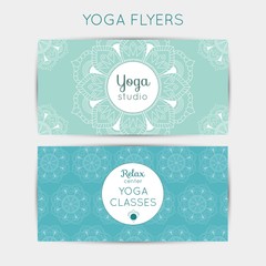 Light Blue Yoga Flyers