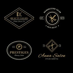 elegant Hair salon Logos