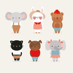 Lovely animals set 