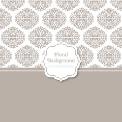 Decorative floral wallpaper background