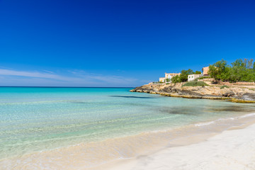 Beach Es Trenc - beautiful coast of Mallorca, Spain