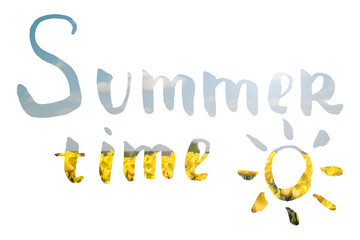 Summer time lettering. © perekotypole