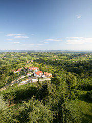 Panorama of Goriska brda, Slovenia