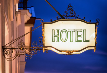 hotel sign