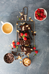 Brownies on a cooling rack