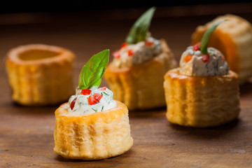 Puff pastry with cream cheese