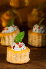 Puff pastry with cream cheese