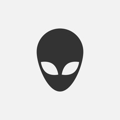 Alien head icon. Vector illustration
