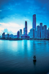 Fototapeta premium panoramic view of Guangzhou,China