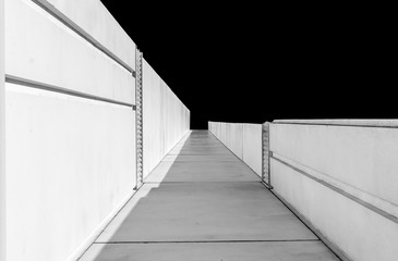 Urban Geometry, looking up to building. Modern architecture black and white, concrete and glass.  Abstract architectural design. Inspirational, artistic image BW. Artistic image and point of view.