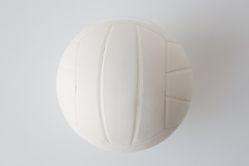 close up of volleyball ball on white
